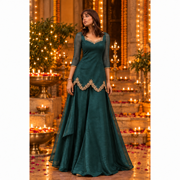 Regal Waves Festive Family Combo - Mom Co-ords