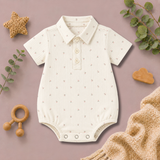 Tiny Floral Print Baby Romper Shirt