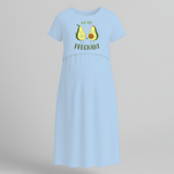 "We Are Pregnant "- Comfort Fit Maternity Maxi Dress With Prints