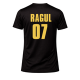 Kolkata Inspired Cricket Fan Jersey T-Shirt – Black Gold Edition