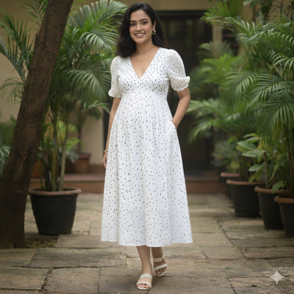 Misty Dots Cotton Maternity Collection