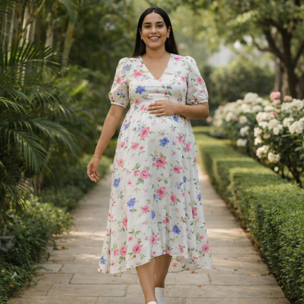 Blossom Floral Cotton Customised Maternity Wear