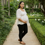 Indigo Speck Cotton  Customised Maternity Collection