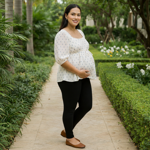 Indigo Speck Cotton  Customised Maternity Collection