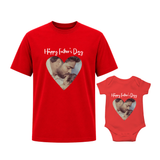Father & Baby Matching Tee and Romper Set – Happy Father’s Day Gift for New Dads