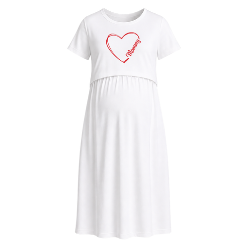 Heartfelt Mommy Love Maternity Maxi Dress