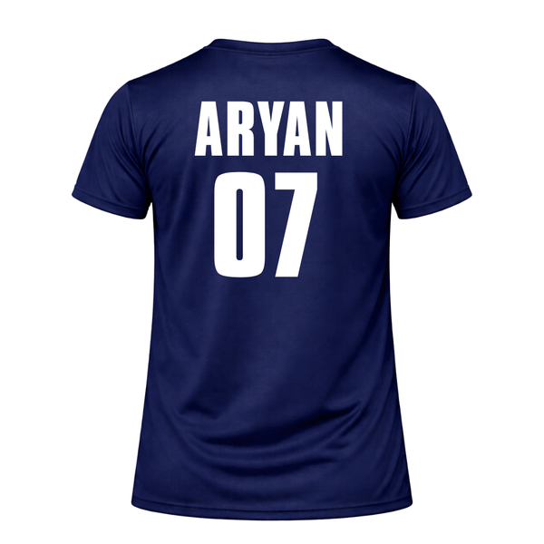 Gujarat Inspired Cricket Fan Jersey T-Shirt – Premium Navy Edition