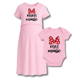 “Mama & Mini Mouse Matching Maternity and Baby Set