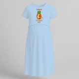 "7 Month"- Comfort Fit Maternity Maxi Dress With Prints