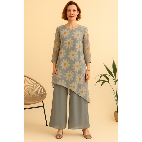 Asymmetric Georgette Coord