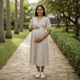 Indigo Speck Cotton  Customised Maternity Collection