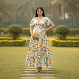 Peach Orchard Bloom Customised maternity Wear