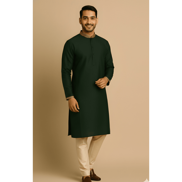 TIMELESS RAW SILK_GREEN_DAD SET