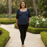 Midnight Hearts Navy Cotton Maternity wear