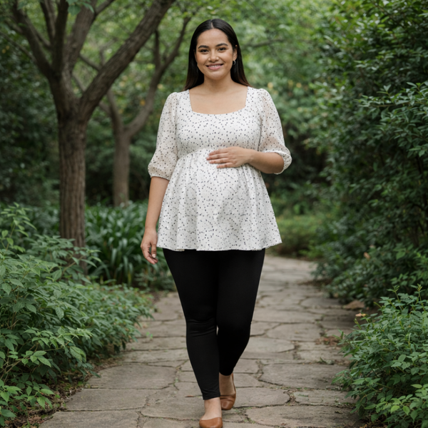 Misty Dots Cotton Maternity Collection