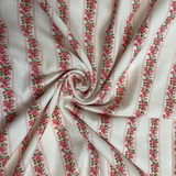 Vintage Rose Stripe Baby Romper Shirt