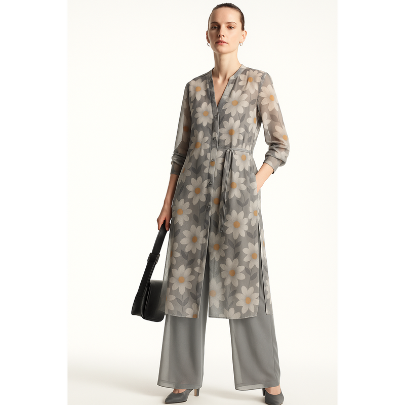 Wrap-style Georgette Coord