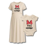 “Mama & Mini Mouse Matching Maternity and Baby Set