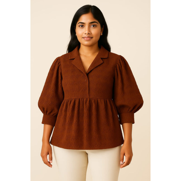 Rustic Bloom Tunic Top