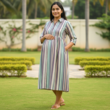 Pastel Multi -Stripe Customised Maternity Wear.