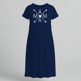 Mama Arrow Heart Printed Pregnancy Maxi