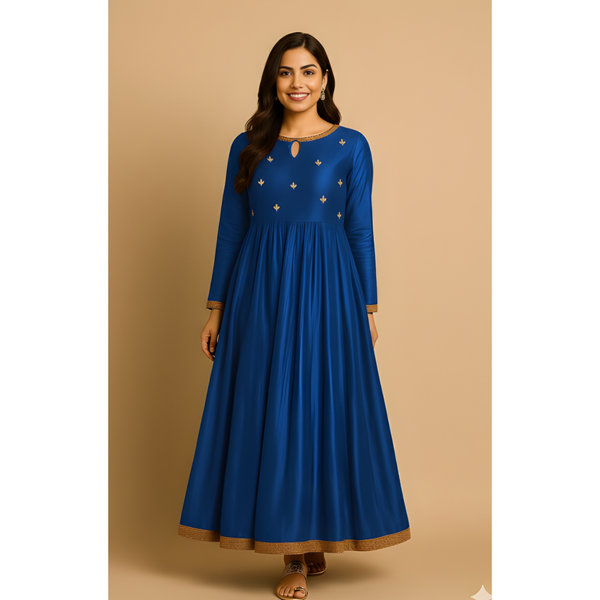 ROYAL HERITAGE RAW SILK_BLUE_MOM SET