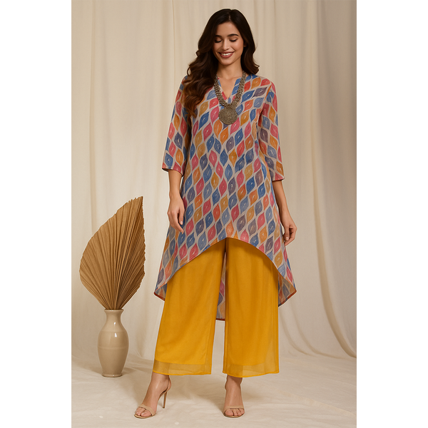 High-Low Georgette Coord