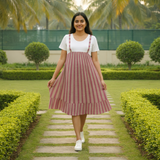 Rosewood Stripe Cotton Customised Maternity Wear