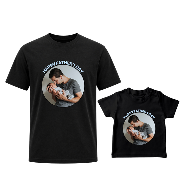 Father & Baby Matching Tee Set – Happy Father’s Day Gift for New Dads
