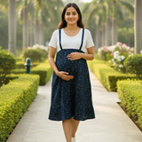 Midnight Hearts Navy Cotton Maternity wear