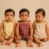 Year End Thanksgiving sale 2025 - Pack of 3 Shoulder tie frocks ( YETS )