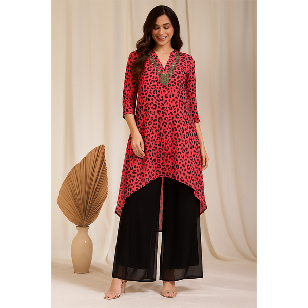 High-Low Georgette Coord