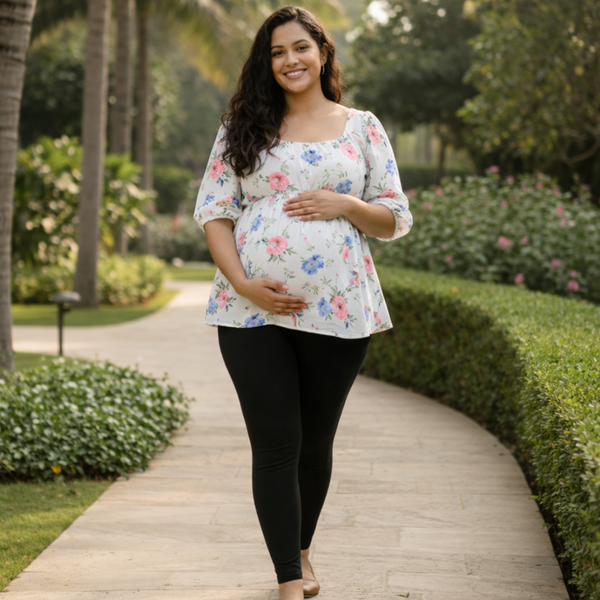 Blossom Floral Cotton Customised Maternity Wear