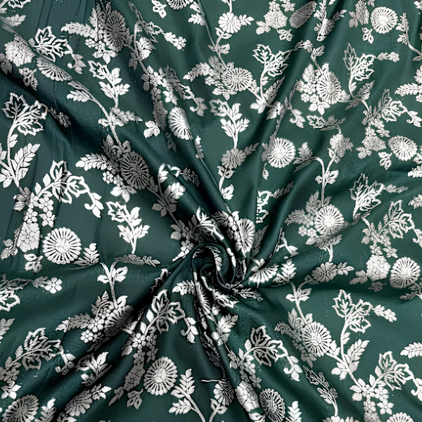Emerald Garden Tie-Shoulder Baby Frock
