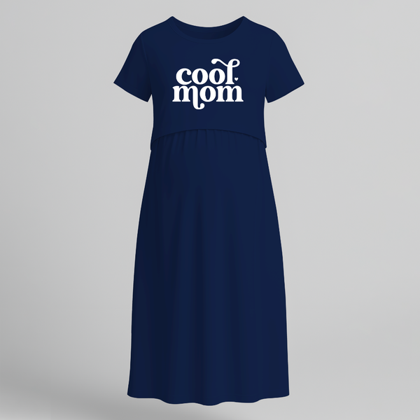 Cool Mom Printed Feeding-Friendly Maxi Dress