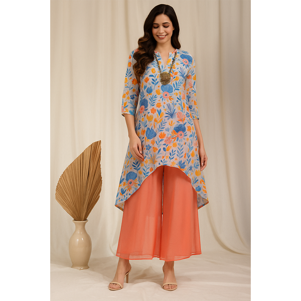 High-Low Georgette Coord