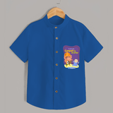 Ganapthi Ka Jai-Jaikar - Cute Ganesha Shirt For Babies - COBALT BLUE - 0 - 6 Months Old (Chest 21")