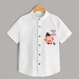 Cute Little Ganesha - Customized Shirt For Kids - WHITE - 0 - 6 Months Old (Chest 23")