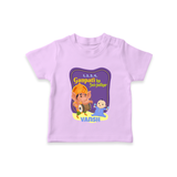 Ganapati Ka Jai Jaikar - Customized TShirt For Kids - LILAC - 0-5 Months Old (Chest 17")