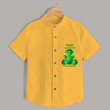 My Ganesha Is Eco Friendly - Cute Ganesha Shirt For Babies - YELLOW - 0 - 6 Months Old (Chest 21")