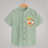 Ganesha My Guiding Light - Customized Shirt For Kids - MINT GREEN - 0 - 6 Months Old (Chest 23")