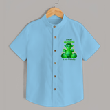 My Ganesha Is Eco - Friendly - Customized Shirt For Kids  - SKY BLUE - 0 - 6 Months Old (Chest 23")