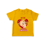 Ala Re Ala Ganesha Ala - Customized TShirt For Kids - CHROME YELLOW - 0-5 Months Old (Chest 17")