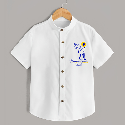 Marching to Freedom: Gandhi's Journey - Customized Shirt For Boys