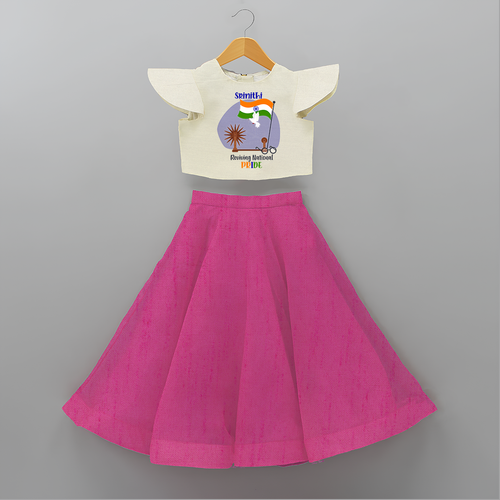 A Symbol of National Pride - Customized Crop Top And Skirt For Kids