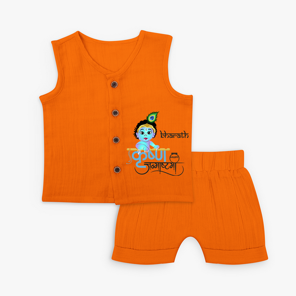 Divine Baby Krishna Customised Jabla set for kids - HALLOWEEN - 0 - 3 Months Old (Chest 9.8")