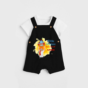 Little Krishna Has Arrived Customised Dungaree set for kids