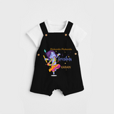 Mukunda Mukunda Customised Dungaree set for kids - BLACK - 0 - 5 Months Old (Chest 18")