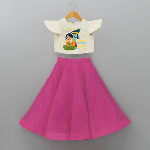 Little Krishna Customised Crop top and Skirt for kids