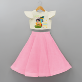 Little Krishna Customised Frock for kids - PINK - 6 -9 Months Old (Chest 20") (Frock Waist 20")